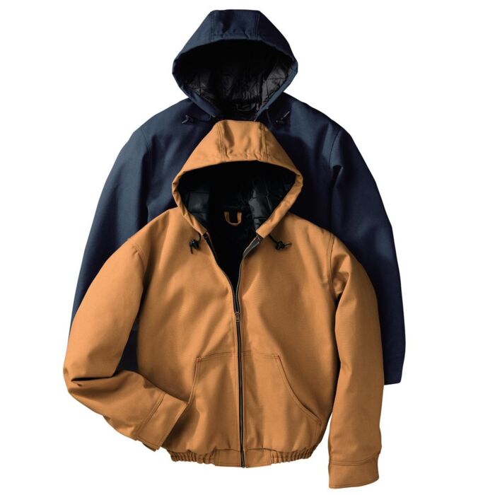 Men's Blended Duck Zip-Front Hooded Jacket Thumbnail