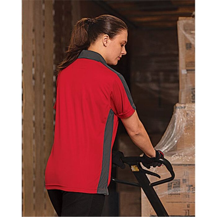 Women's Short Sleeve Performance Knit Two-Tone Polo Thumbnail