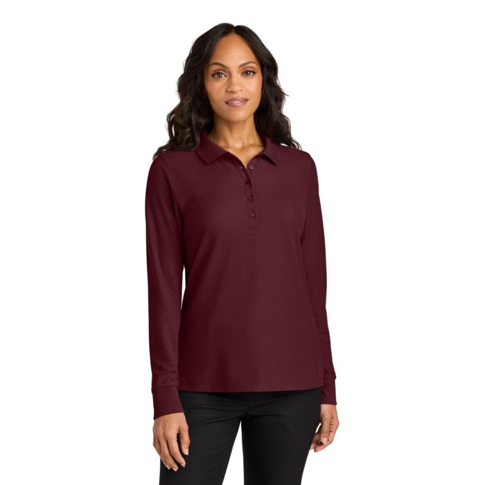 Women's Wearever Signature Pique Long Sleeve Polo Thumbnail