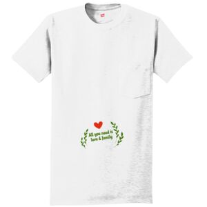 Authentic 100% Cotton T Shirt with Pocket Thumbnail