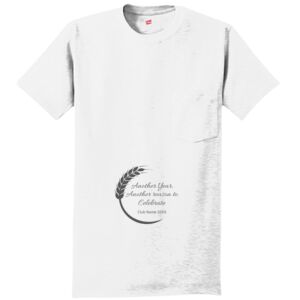 Authentic 100% Cotton T Shirt with Pocket Thumbnail