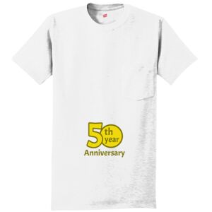Authentic 100% Cotton T Shirt with Pocket Thumbnail