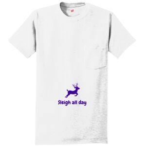 Authentic 100% Cotton T Shirt with Pocket Thumbnail