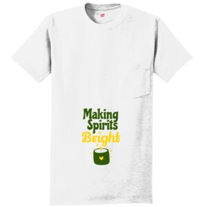 Authentic 100% Cotton T Shirt with Pocket Thumbnail