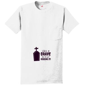 Authentic 100% Cotton T Shirt with Pocket Thumbnail