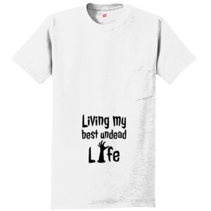 Authentic 100% Cotton T Shirt with Pocket Thumbnail