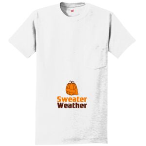 Authentic 100% Cotton T Shirt with Pocket Thumbnail