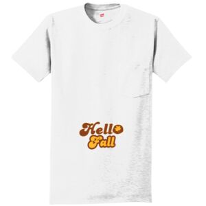 Authentic 100% Cotton T Shirt with Pocket Thumbnail