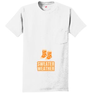 Authentic 100% Cotton T Shirt with Pocket Thumbnail