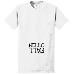 Authentic 100% Cotton T Shirt with Pocket Thumbnail