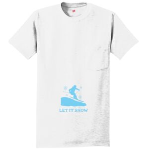 Authentic 100% Cotton T Shirt with Pocket Thumbnail