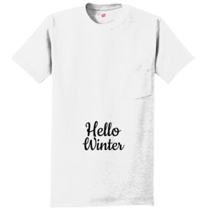 Authentic 100% Cotton T Shirt with Pocket Thumbnail