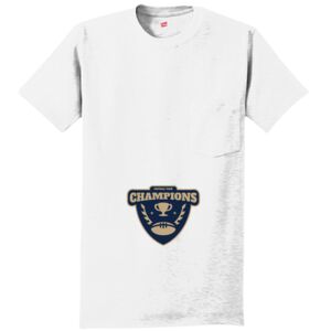 Authentic 100% Cotton T Shirt with Pocket Thumbnail