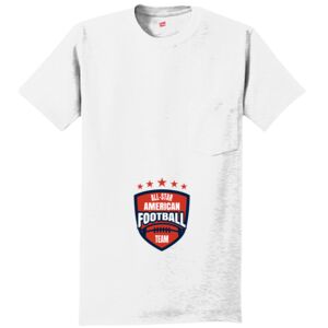 Authentic 100% Cotton T Shirt with Pocket Thumbnail