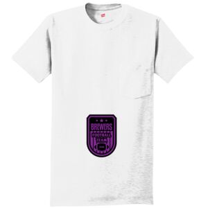 Authentic 100% Cotton T Shirt with Pocket Thumbnail