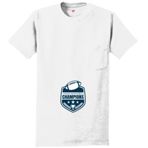 Authentic 100% Cotton T Shirt with Pocket Thumbnail