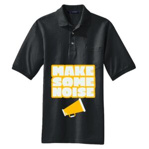 Heavyweight Cotton Pique Polo with Pocket Thumbnail