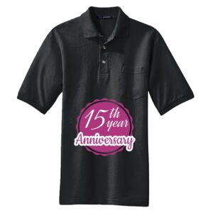 Heavyweight Cotton Pique Polo with Pocket Thumbnail