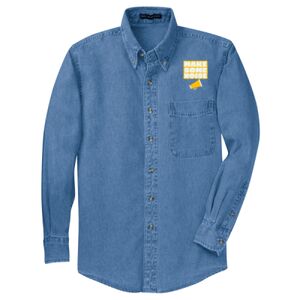 Tall Long Sleeve Denim Shirt Thumbnail