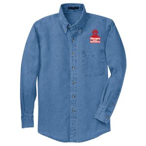 Tall Long Sleeve Denim Shirt Thumbnail