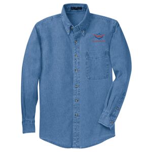 Tall Long Sleeve Denim Shirt Thumbnail