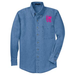 Tall Long Sleeve Denim Shirt Thumbnail