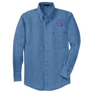 Tall Long Sleeve Denim Shirt Thumbnail
