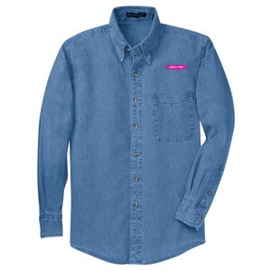 Tall Long Sleeve Denim Shirt Thumbnail