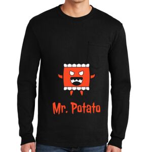 Ultra Cotton ® 100% US Cotton Long Sleeve T Shirt with Pocket Thumbnail