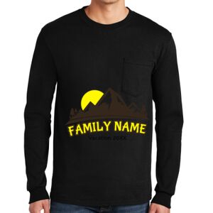 Ultra Cotton ® 100% US Cotton Long Sleeve T Shirt with Pocket Thumbnail