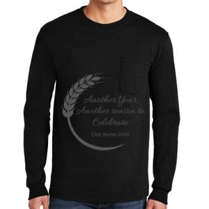 Ultra Cotton ® 100% US Cotton Long Sleeve T Shirt with Pocket Thumbnail