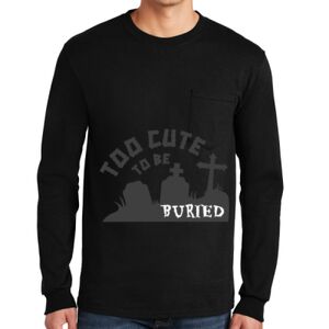 Ultra Cotton ® 100% US Cotton Long Sleeve T Shirt with Pocket Thumbnail