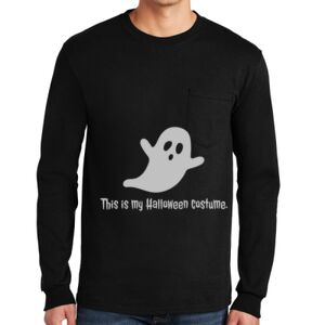 Ultra Cotton ® 100% US Cotton Long Sleeve T Shirt with Pocket Thumbnail