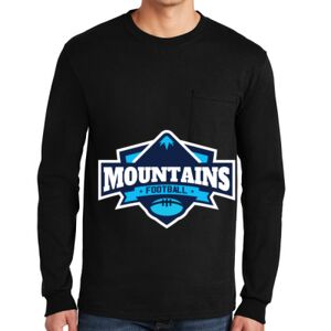 Ultra Cotton ® 100% US Cotton Long Sleeve T Shirt with Pocket Thumbnail