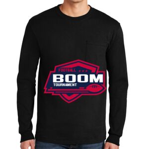 Ultra Cotton ® 100% US Cotton Long Sleeve T Shirt with Pocket Thumbnail