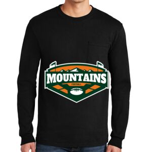 Ultra Cotton ® 100% US Cotton Long Sleeve T Shirt with Pocket Thumbnail