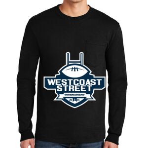 Ultra Cotton ® 100% US Cotton Long Sleeve T Shirt with Pocket Thumbnail