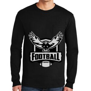 Ultra Cotton ® 100% US Cotton Long Sleeve T Shirt with Pocket Thumbnail