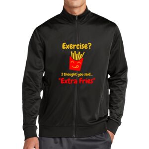 Tricot Sleeve Stripe Track Jacket Thumbnail