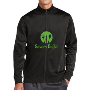 Tricot Sleeve Stripe Track Jacket Thumbnail