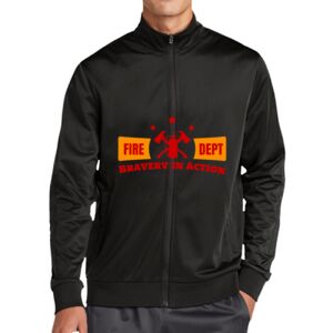 Tricot Sleeve Stripe Track Jacket Thumbnail