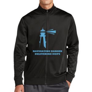 Tricot Sleeve Stripe Track Jacket Thumbnail