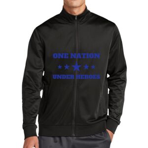 Tricot Sleeve Stripe Track Jacket Thumbnail