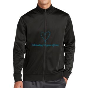 Tricot Sleeve Stripe Track Jacket Thumbnail