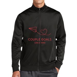 Tricot Sleeve Stripe Track Jacket Thumbnail